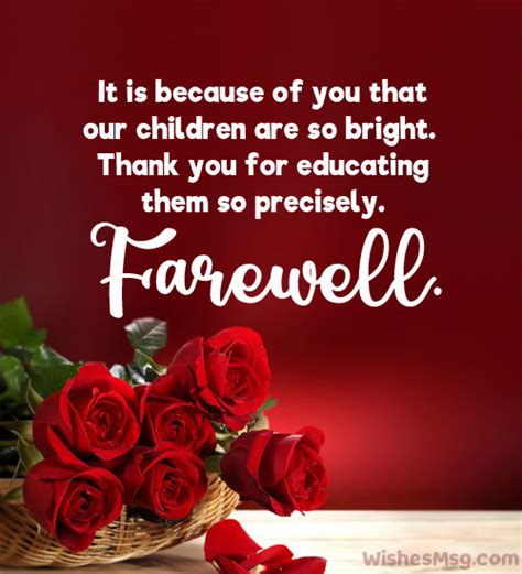 80 Farewell Quotes And Messages For Teacher Wishesmsg 2023
