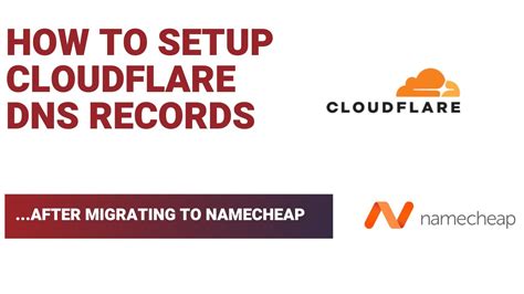 How To Set Up CloudFlare DNS Records For NameCheap Hosting YouTube