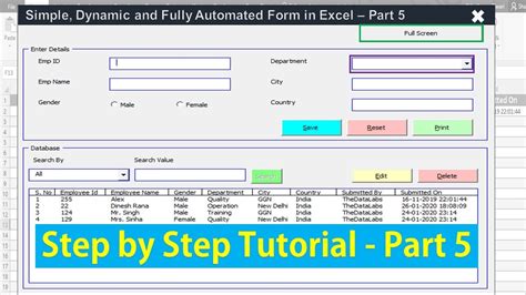 Excel Userform Data Entry Template Download