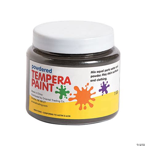 1 Lb Powder Black Tempera Paint Discontinued