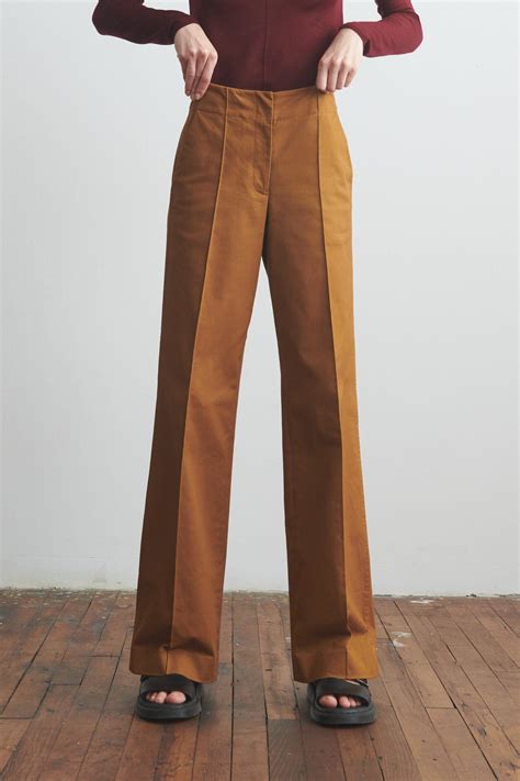 High Waisted Trousers Khaki — Thakoon High Waisted Trousers Trousers High Waisted