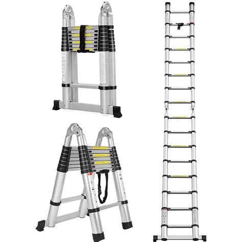 Buy Autobaba Telescopic Ladder 5m Multi Purpose Folding Aluminium