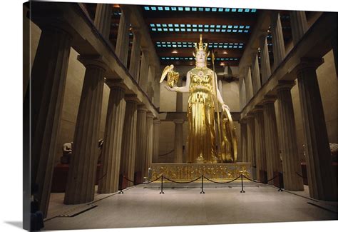 Statue Of The Greek Goddess Athena The Parthenon Centennial Park