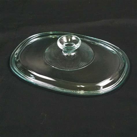 Pyrex Glass Replacement Lid F12c Clear Glass Oblong Pyrex Oblong Pyrex Vintage Pyrex Glass