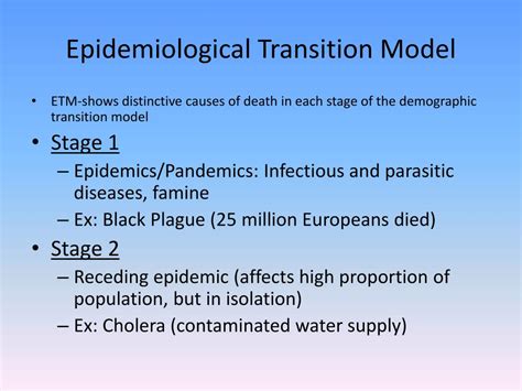 Ppt Epidemiological Transition Models Population Control Powerpoint