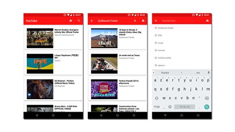 Github Guillaumefrd Youtube Android App Android Application Using The Youtube Api