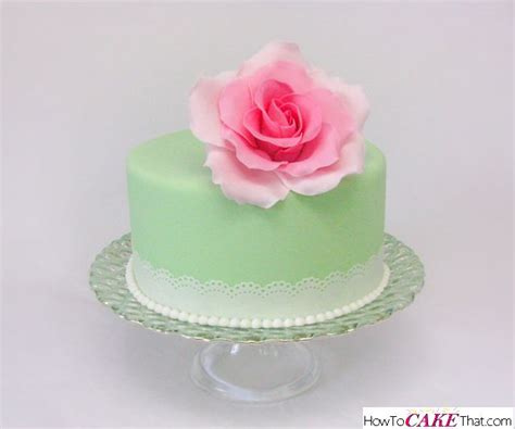 Mint Green Lace And Pearls Cake Pearl Cake Green Cake Mint Green Cakes