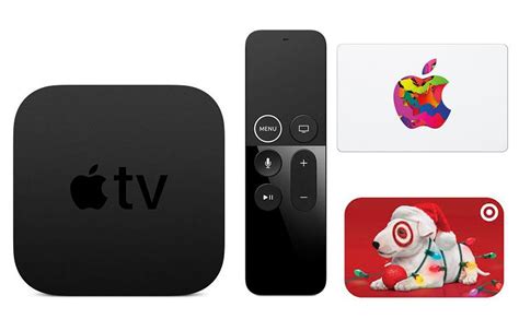 We would like to show you a description here but the site won't allow us. 32GB Apple TV 4K + $50 Apple Gift Card + $40 Target Gift Card for $179