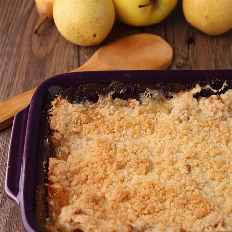 Recette Crumble pommes poires