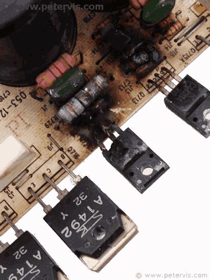 Wharfedale Pro Pm 600 Burnt Circuit Board