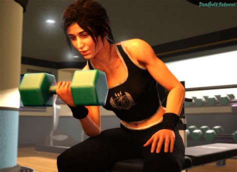 Lara Croft At A Private Gym Lara Croft Tomb Raider Shadow Of The Tomb