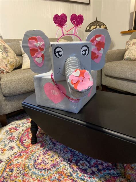 Elephant Valentine Box Elephant Valentine Valentine Box Valentine