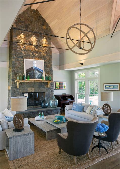 Cape Cod Great Room With Stone Fireplace Hgtv