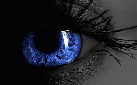 Hintergrundbilder Schwarz Einfarbig Blaue Augen Blau Emotion