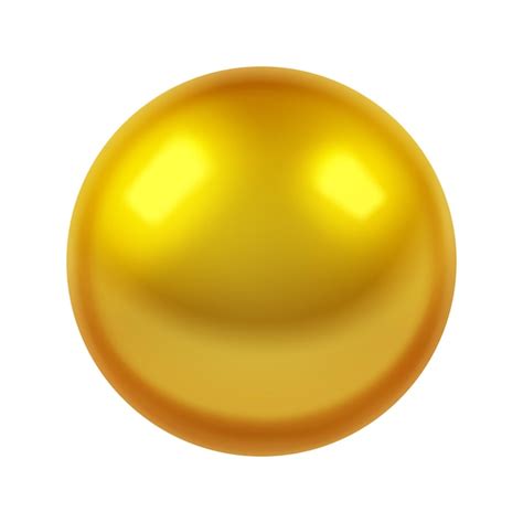 Premium Vector Metal Golden Sphere Gold Glossy 3d Ball Vector
