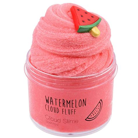 Turnada Newest Watermelon Cloud Slime Cotton Slimesuper Soft And Non