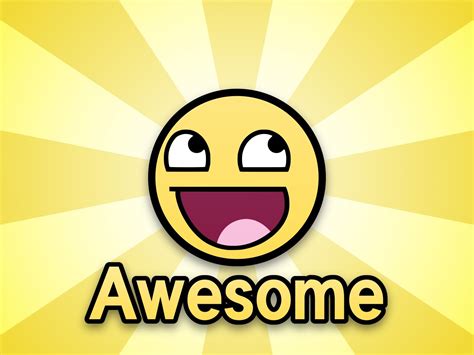 Know your meme does a good job with the history: Image - 7104 | Awesome Face / Epic Smiley | Know Your Meme