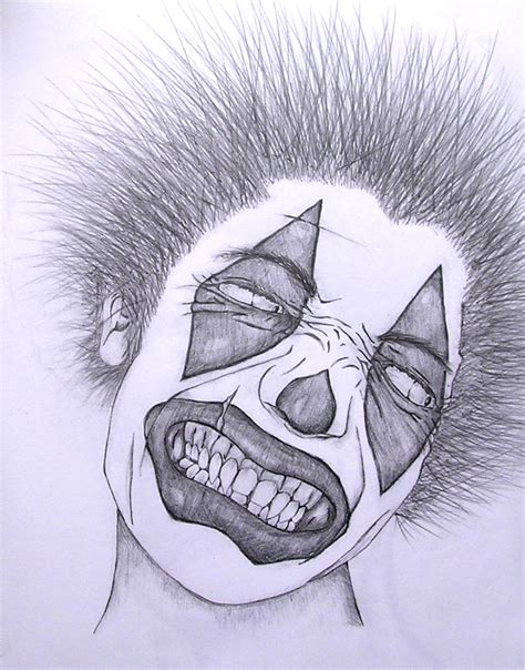 Scary Clown Face Drawing At Getdrawings Free Download