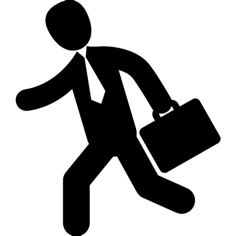 Businessman Going To Work Vector Svg Icon Svg Repo