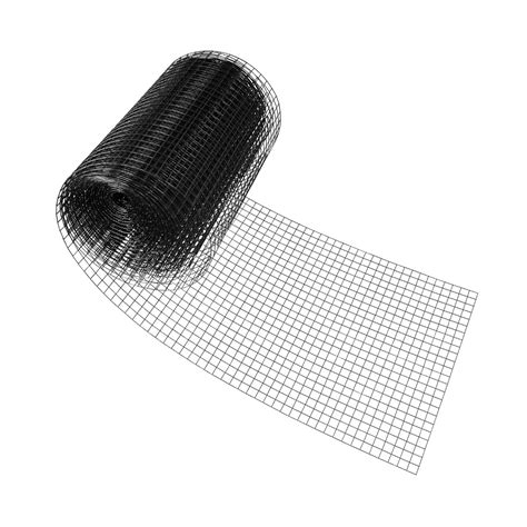 14 Gauge Black Vinyl Coated Welded Wire Mesh Size 1 Inch By 1 Inch