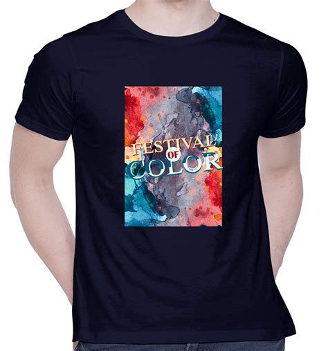 Buy Creativit Graphic Printed T Shirt For Unisex Holi Colorful Abstract