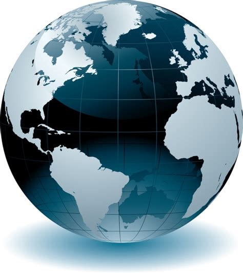 Globe Icon Modern 3d Sphere Design Vectors Graphic Art Designs In