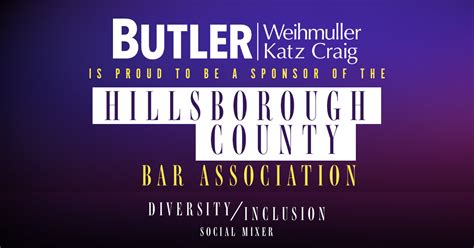 Butler Sponsors The Hillsborough County Bar Association Butler