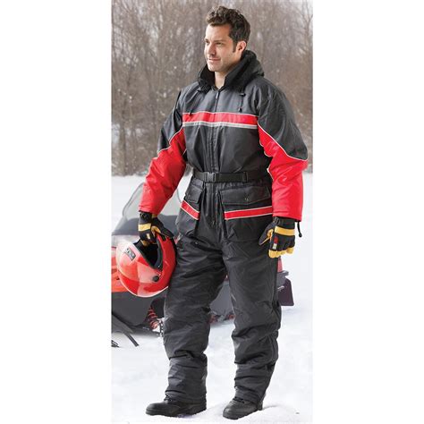 Guide Gear® Snowsuit, Black / Red - 162402, Overalls & Coveralls at ...