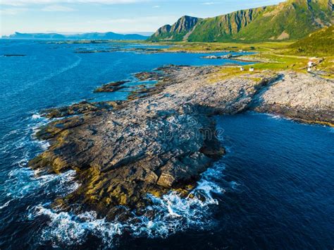 Seascape On Andoya Island Norway Stock Photo Image Of Trip Mountains