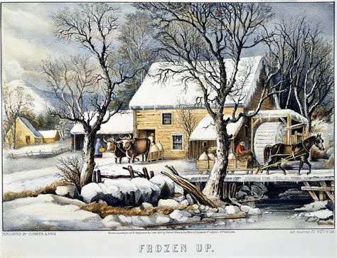 Currier And Ives Winter Scene Painting By Granger