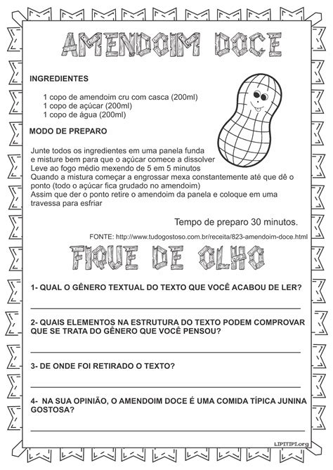 Genero Textual Receita 4 Ano