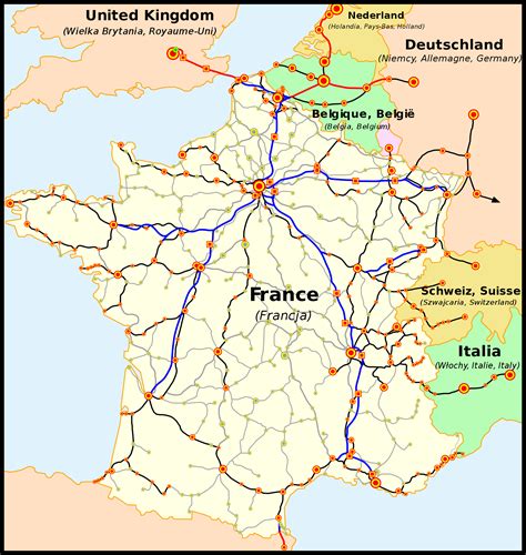 France Tgv 2017 • Carte •