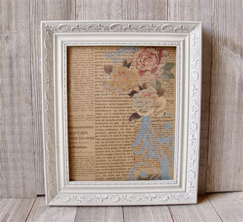 Vintage 8 X 10 Ornate White Picture Frame Etsy White Distressed