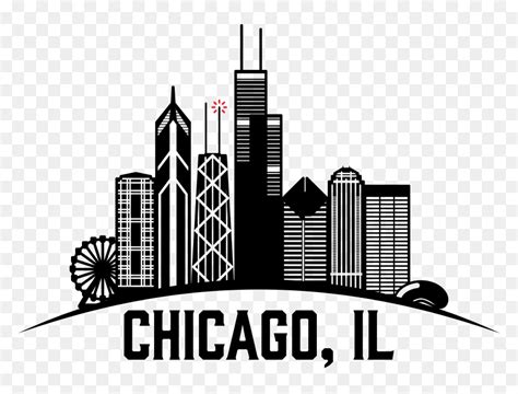 Chicago Skyline Outline Png ~ Chicago Skyline Drawing Png Bodaswasuas