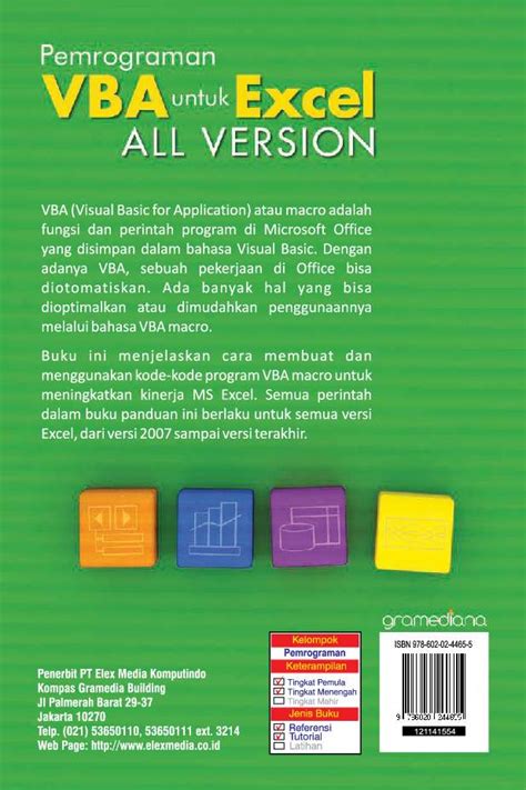 Jual Buku Pemrograman VBA Untuk Excel All Version Oleh SmitDev