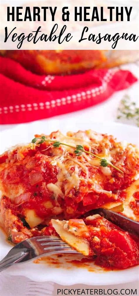 Healthy Food Hearty Healthy Vegetable Lasagna Super Easy Recipe