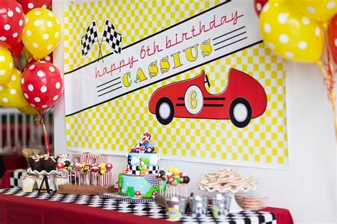 A Bright And Colorful Mario Kart Birthday Party Anders Ruff Custom
