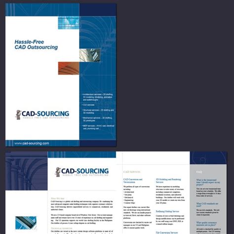 Brochure For Cad Drafting Company Cad Sourcing Llc Print Or