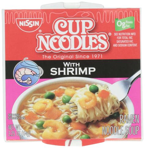 Cup Noodles Ramen Noodle Soup With Shrimp 225 Ounce