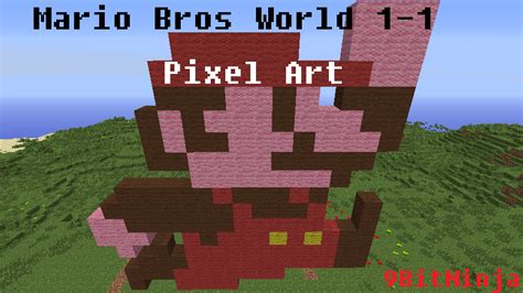 Super Mario Bros World 1 1 Pixel Art Minecraft Map