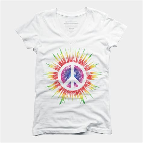Tie Dye Peace Sign T Shirt By Mel00 Design By Humans