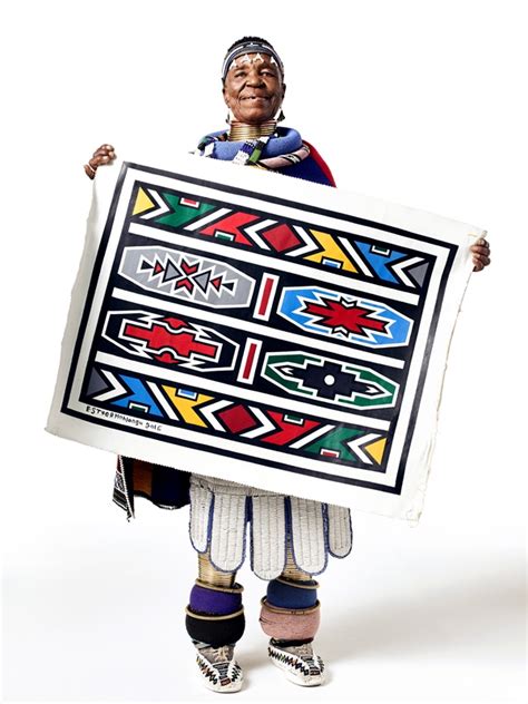 81 Year Old South African Artist Esther Mahlangu And 600 Year Old