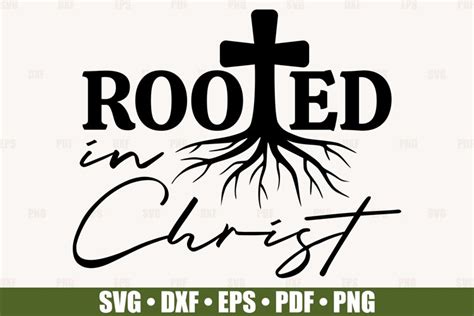 Rooted In Christ SVG files for Cricut | Bible Verse SVG (1255211