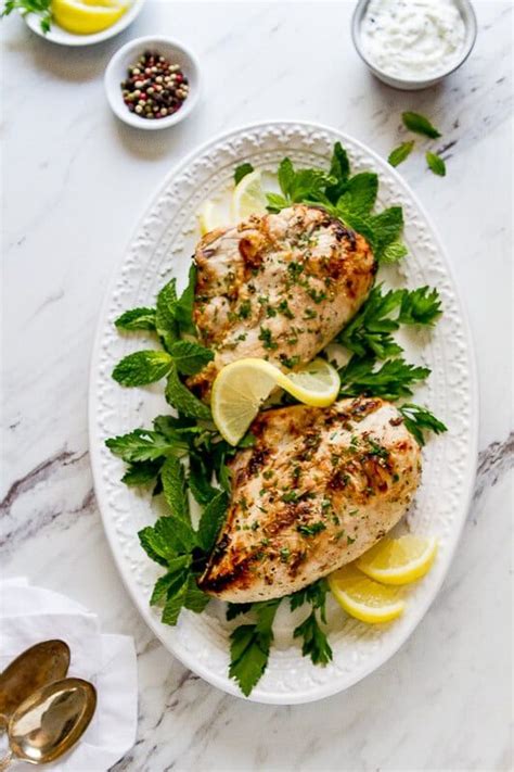 They're perfect for a summer supper! This Yogurt, Lemon and Mint Grilled Chicken recipe is ...