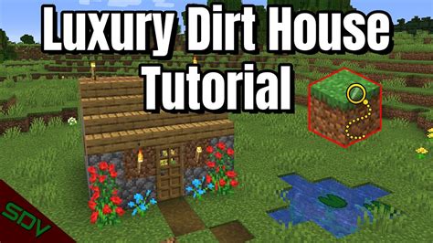 Redstone is minecraft's equivalent of electricity. How To Make A Dirt House In Minecraft (Luxury Dirt House ...