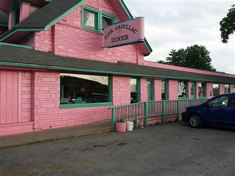 Front Of The Diner Picture Of Pink Cadillac Diner Natural Bridge