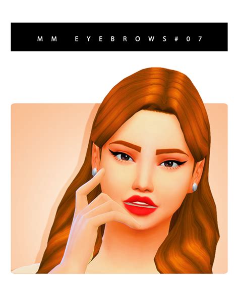 Mm Eyebrows 07 Maxis Match Sims 4 Sims 4 Cc Skin