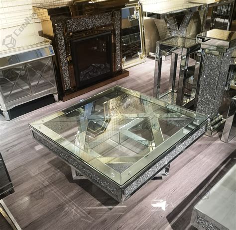 Add to favorites mid century modern coffee table, mid century coffee table. Modern luxury sparkle crushed glass diamond coffee table