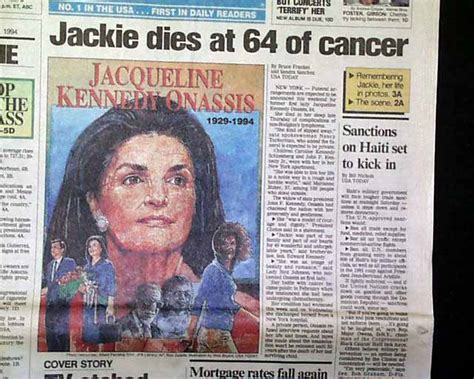 Death Of Jacqueline Kennedy Onassis