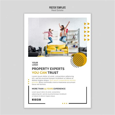 Free Psd Real Estate Poster Template Theme